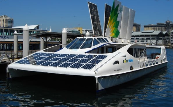 Solar powered Boat