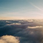 ozone layer depletion flat clouds airplane veiw