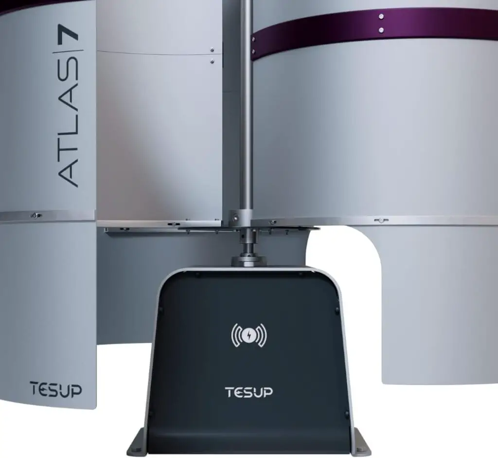 TESUP Atlas 7 KW and 168 kWh/Day Max. Vertical Wind Turbine