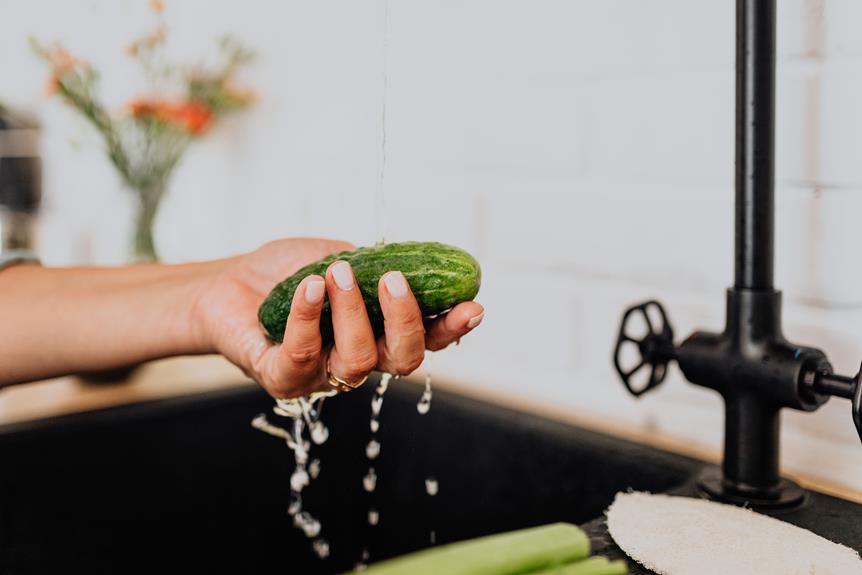 How to Wash Cucumber